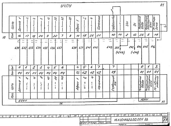 Схема електрична токарного верстата з ЧПУ 16К30Ф3